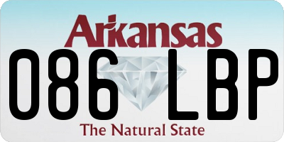 AR license plate 086LBP