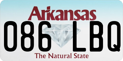 AR license plate 086LBQ