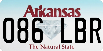 AR license plate 086LBR