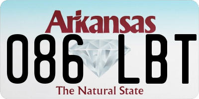 AR license plate 086LBT