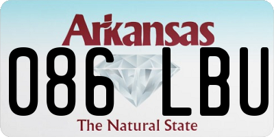AR license plate 086LBU