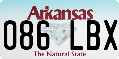 AR license plate 086LBX