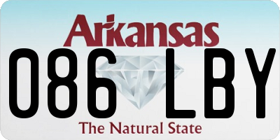AR license plate 086LBY