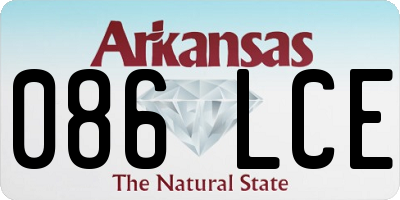 AR license plate 086LCE