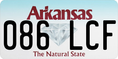 AR license plate 086LCF