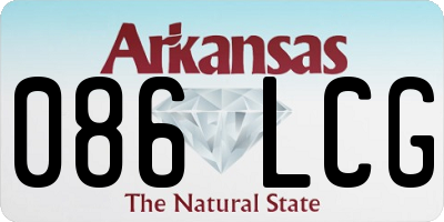AR license plate 086LCG