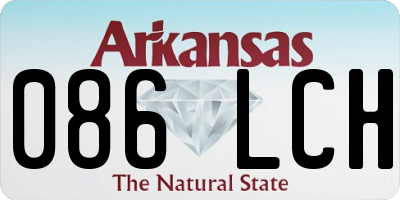 AR license plate 086LCH