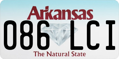 AR license plate 086LCI