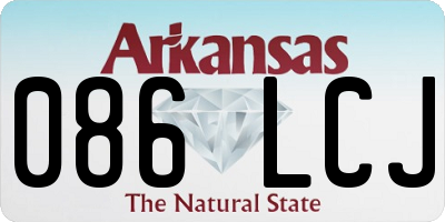 AR license plate 086LCJ