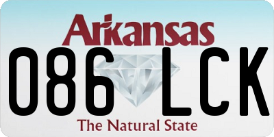 AR license plate 086LCK