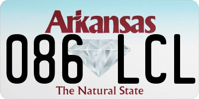 AR license plate 086LCL