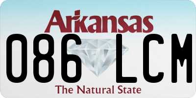 AR license plate 086LCM