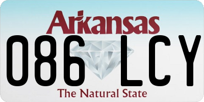 AR license plate 086LCY