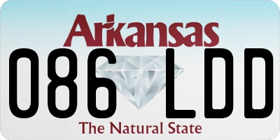AR license plate 086LDD