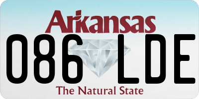 AR license plate 086LDE