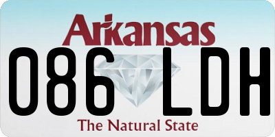AR license plate 086LDH