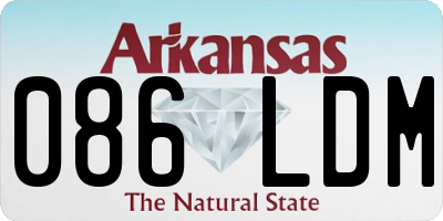AR license plate 086LDM