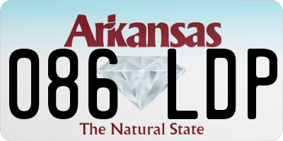 AR license plate 086LDP