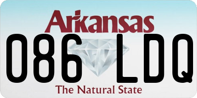 AR license plate 086LDQ
