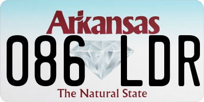 AR license plate 086LDR
