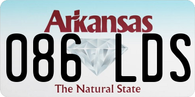 AR license plate 086LDS