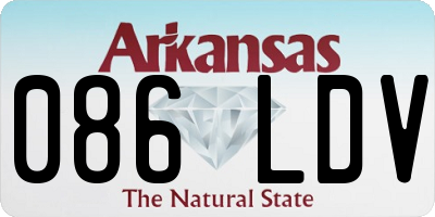 AR license plate 086LDV