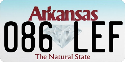 AR license plate 086LEF