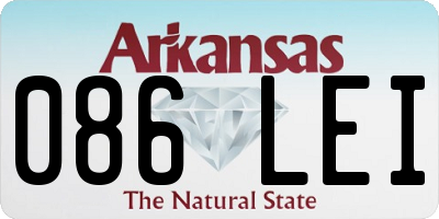 AR license plate 086LEI