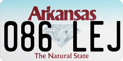 AR license plate 086LEJ