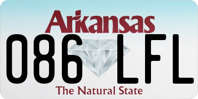 AR license plate 086LFL