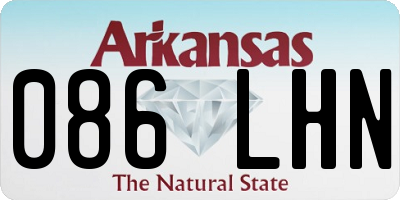 AR license plate 086LHN