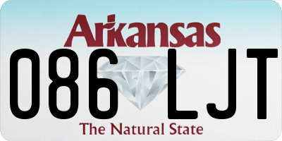 AR license plate 086LJT