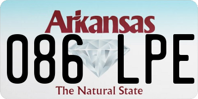 AR license plate 086LPE
