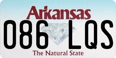 AR license plate 086LQS