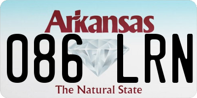 AR license plate 086LRN