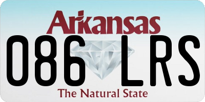 AR license plate 086LRS