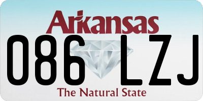 AR license plate 086LZJ