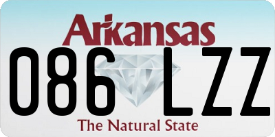 AR license plate 086LZZ