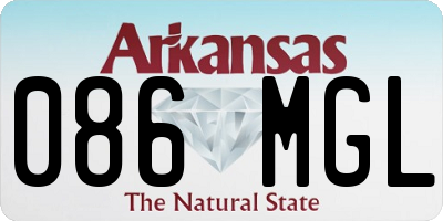AR license plate 086MGL