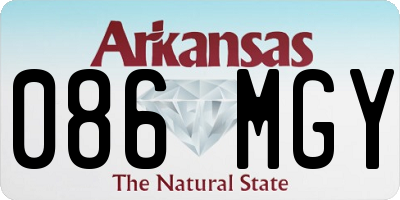 AR license plate 086MGY
