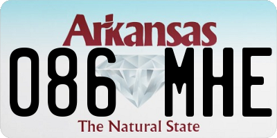 AR license plate 086MHE