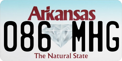 AR license plate 086MHG