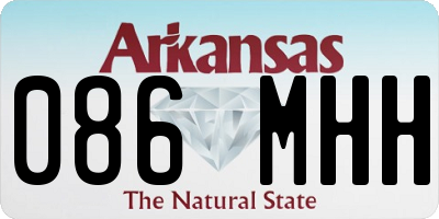 AR license plate 086MHH