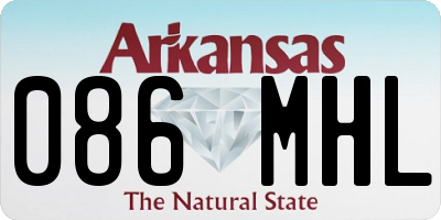 AR license plate 086MHL