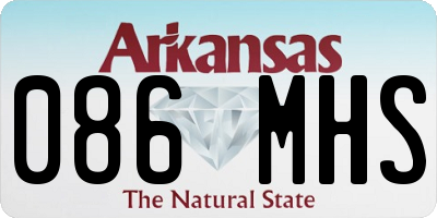 AR license plate 086MHS