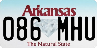 AR license plate 086MHU