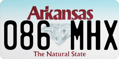 AR license plate 086MHX