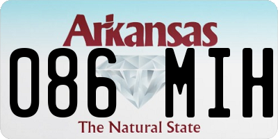AR license plate 086MIH
