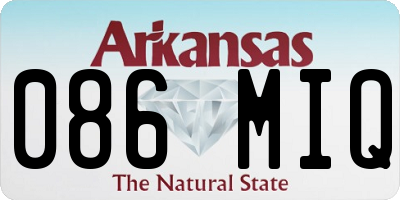 AR license plate 086MIQ