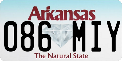 AR license plate 086MIY